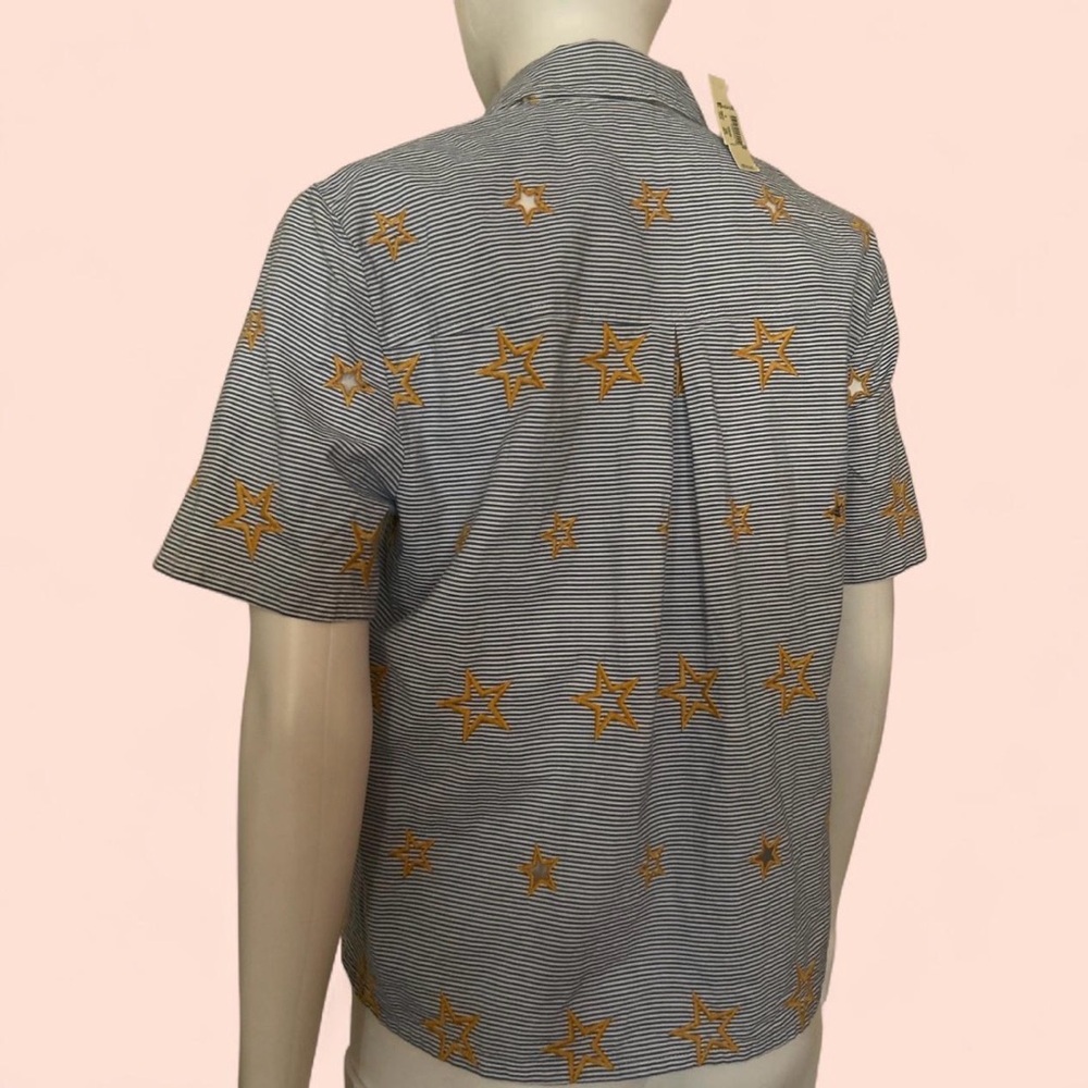 Madewell Button Up Star Blouse - Picture 5 of 6